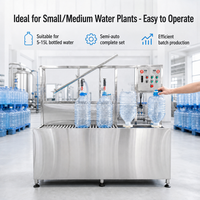 Machine de remplissage semi-automatique manuelle pour seaux, bouteilles et barils d'eau minérale purifiée de 5 gallons