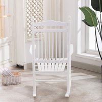 Chaise à bascule en bois pour porche, blanc, extérieur, élégant, pour l'intérieur, nouveauté