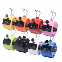 Compteur manuel numérique portable 4 chiffres pour la maison intelligente, compteur de paume mécanique, 8 couleurs assorties