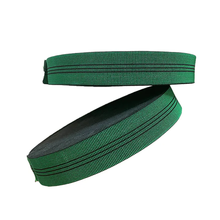 Huiteng Best PP Rubber Sofa Prefold Elastic 5cm Width Upholstery Webbing Tape For Living Room Furniture Sofa