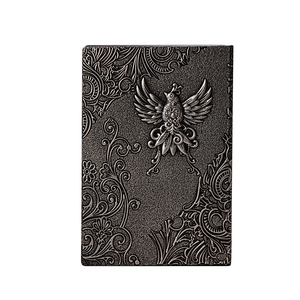 Bìa Cứng Tạp Chí A5 Phenex Da Cứng Bìa Bạc Máy Tính Xách Tay, Cổ Điển Sáng Tạo 3D Dập Nổi Da Máy Tính Xách Tay - Product Image 2