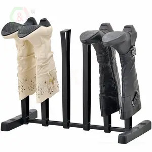 3-Pair Tall Boot Storage Rack, Holder & Shape Maintainer Shoe Stand for Closet/Entryway