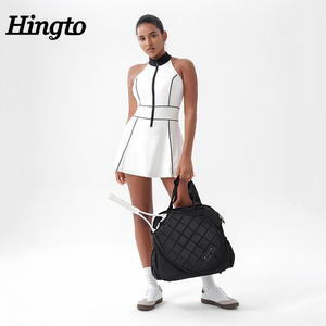 定制健身运动活动高尔夫网球服装定制女式一体式运动服装无袖泡菜网球服装 - Product Image 1