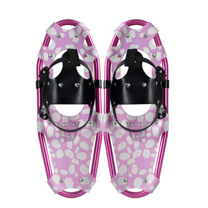 टो बॉक्स ईवीए पैडेड रैचेट बाइंडिंग हील लिफ्ट लचीले पिवट बार टिकाऊ बैक स्ट्रैप के साथ हल्के वजन वाले स्नोशूज़ - Product Image 3