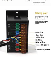 Controlador de Velocidad Digital UX52 220V para Motor de Engranajes de CA de 6W-400W, Protección IP65, Corriente Máxima de 20A, Velocidad Variable Inteligente