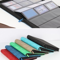 Carpeta de Plástico PP Mate de 9 Bolsillos para Tarjetas Pokémon, Yugioh y Tarjetas de Visita con Cierre de Cremallera
