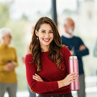 Bouteille d'eau intelligente portable avec affichage de la température, gobelet isotherme sous vide, thermos pour thé chaud, vente en gros personnalisée