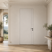 Porte intérieure moderne dissimulée, invisible, sur mesure, à cadre encastré, pour chambre à coucher