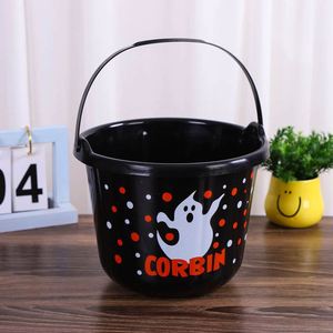 <b>Party</b> Supplies <b>Sweet</b> Ghost Pails With Handle Trick or Treat Plastic Halloween Bucket - Product Image 4