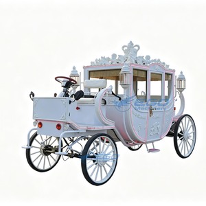 Dépôt pour la location d'une calèche panoramique en plein air pour une visite touristique, transport spécial en calèche à chevaux pour une promenade décontractée - Product Image 6