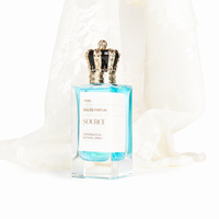 Flacon de parfum arabe vide en verre transparent personnalisé avec logo OEM, 30ml, 50ml, 100ml – Ventes Flash