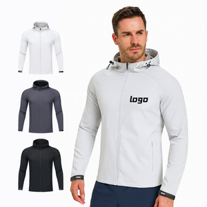 New Arrival 100 Polyester Fashion Pattern Design Outdoor Windbreaker Lightweight Custom <b>Jacket</b> Hooded <b>Jacket</b> For <b>Men</b> - Product Image 4