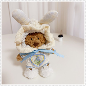Set di Vestiti in Maglia per Bambole di Peluche da 12CM, Include Maglione, Jeans, Vestito, Gonna e Cappello - Product Image 3