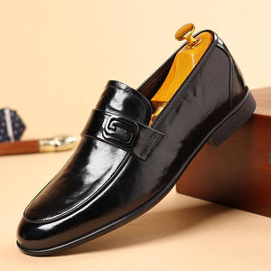 2025 Luxury Designer Genuine Leather Men's Casual Shoes, Breathable <b>Top</b> Grain Leather Shoes for Men Elegant Casual Shoes - Product Image 4