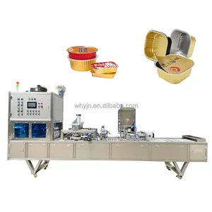 Automatic Tray Sealing Machine Automatic Aluminum Tray Sealing Machine For Sale Tray Sealing Machine Food Tray Heat Sealing Machine