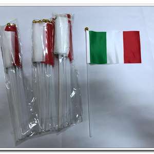 Mini drapeau mexicain à agiter à la main avec mât en <span class=keywords><strong>bois</strong></span>, en gros - Product Image 6