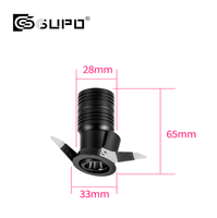 Spot LED encastré GUPO IP65 24V 0.1W, petit spot étanche de 10 mm pour éclairage extérieur