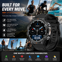 Montre connectée pour homme SENBONO MAX18, écran HD de 1,43 pouce, modes sportifs multiples, surveillance du sommeil, réponse aux appels, montre connectée étanche