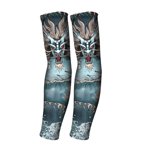 Mangas Deportivas Personalizadas con Protección UV, Diseño de Dragón, Mangas de Compresión, Protector de Brazo Deportivo, Equipo de Protección Solar - Product Image 1