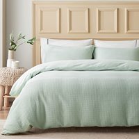 Ensemble de housse de couette en coton tissé gaufré 100% coton, offre spéciale