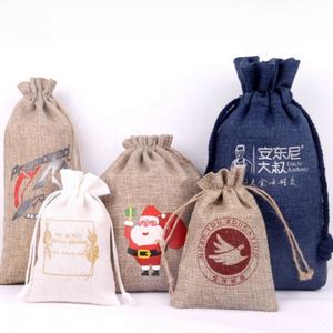 Custom Logo <b>Personalized</b> Recyclable Organic Cotton <b>Gift</b> Pouch Soft Fabric Calico Canvas Drawstring <b>Bag</b> Double Glasses Rings - Product Image 2