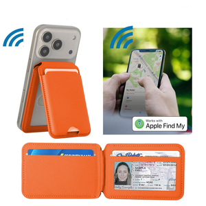 Portefeuille magnétique pour iPhone avec support pour 5 cartes, compatible avec MagSafe, localisateur de cartes RFID, fonction de suivi intelligent <span class=keywords><strong>Apple</strong></span> Find My - Product Image 6