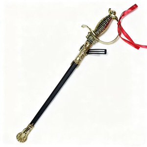 빈티지 스페인 래피어 장난감 검 세트 플라스틱 펜싱 검 어린이 코스프레용 레트로 메탈 손잡이 펜싱 검 장난감 어린이용 OEM - Product Image 3