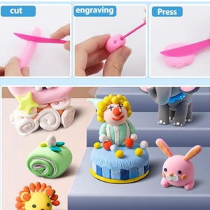 12 Colors Air-Dry Ultra-Light Polymer Clay <b>Kit</b> with Sculpting <b>Tools</b> DIY Molding Modeling Clay for Kids Art Crafts Wholesale - Product Image 6