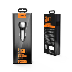Ldnio c503q 2 <span class=keywords><strong>USB</strong></span> sạc nhanh QC 3.0 trong xe sạc nhanh sạc kép <span class=keywords><strong>USB</strong></span> Một cổng hỗ trợ OEM/ODM giá bán buôn - Product Image 1