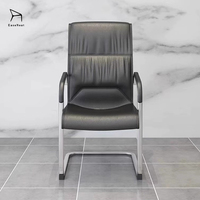 Chaise de bureau de loisirs pour fournisseur, avec structure métallique robuste et coussin moelleux, idéale pour le bureau à domicile