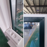 Ventanas Corredizas Simples de Aluminio Serie 83 con Vidrio Tintado, Marco de Acero y Conexión de Esquina para Mayor Durabilidad