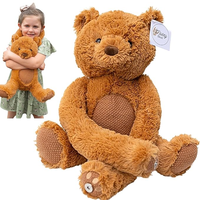 Ours en peluche lesté personnalisé à longues mains avec fermoirs magnétiques, ours en peluche doux anti-stress pour garçons et filles