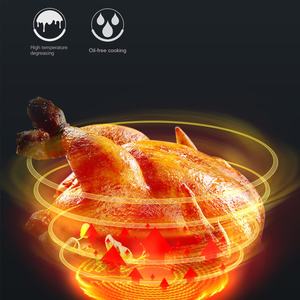 Friteuse intelligente de grande capacité Design carré moderne Alimentation électrique Friteuse à frites sans fumée et à faible teneur en matière grasse Produit ménager - Product Image 3