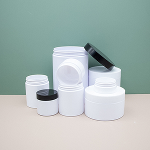 Pot vide en PET transparent à large ouverture pour crème corporelle, beurre corporel, gommage corporel et soins <span class=keywords><strong>de</strong></span> la peau, rechargeable, prix <span class=keywords><strong>de</strong></span> gros - Product Image 6