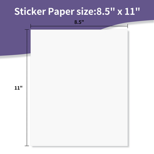 Papel Adesivo Vinílico Brilhante Branco PP PET 8.5"x11" <span class=keywords><strong>A4</strong></span> à Prova d'Água para Impressão em Impressora a Jato de Tinta - Product Image 2