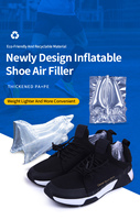 GZGJ Embauchoir gonflable protecteur pour chaussures et bottes, avec impression de logo personnalisée, en Nylon+PE transparent, avec gonfleur d'air