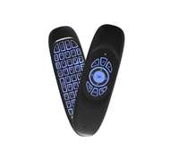 Clavier de télévision intelligente sans fil multilingue rétroéclairé directement en usine OEM Mini clavier télécommandé rétroéclairé en 7 couleurs