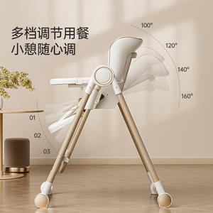 เก้าอี้เด็กอเนกประสงค์ 2 in 1 พับได้ ปรับระดับความสูงได้ สำหรับเด็ก ใช้ในบ้าน - Product Image 1