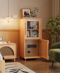 Coffre-fort dissimulé en bois massif, armoire sécurisée antivol pour chambre à coucher, rangement secret dans la garde-robe - Product Image 3
