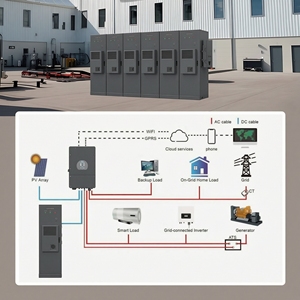 Système d'énergie solaire hybride LITHTECH 30KW 50KW, kit complet avec stockage de batterie LiFePO4 - Product Image 4