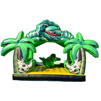 Château gonflable sur le thème des dinosaures personnalisé, défi mécanique électrique pour la pratique du rodéo, à vendre pour adultes