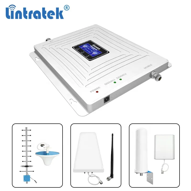 معزز الإشارة من Lintratek, معزز شبكات 3g 4g GSM ، 900 1800 2100 mhz ، معزز شبكات الهاتف المحمول 3g 4g