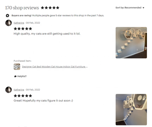 Designer Holzhaus Katzenmöbel für den Innenbereich, Kletterregal für Katzen, Wandregale aus Holz, Katzenspielzeug, Katzenbaum - Product Image 6