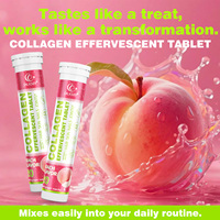 Comprimés effervescents de collagène à marque privée OEM pour la santé des cheveux, de la peau, des ongles et des articulations, soutien anti-âge et éclaircissement de la peau