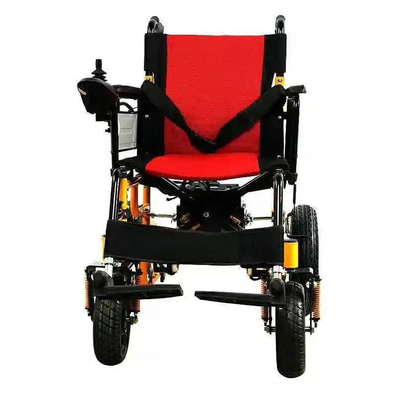 red electric wheelchair wide motorized wheel chairs with ce