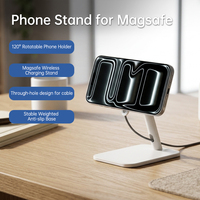 Support de tablette en alliage d'aluminium avec rotation à 120 degrés pour iPad iPhone, support magnétique pour téléphone portable, support de bureau magnétique