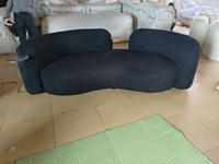 Canapé Courbé Moderne de Luxe de Designer Nordique, Tissu en Peau d'Agneau de Haute Qualité, Chaises Pliantes Commerciales pour Salons de Beauté et Écoles