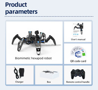 My Robot Time of Intelligence Kit de robot inteligente Hexapod Bionic Spider programable