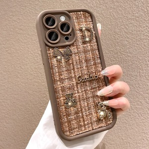 ฟรีตัวอย่างผ้ารูปโบว์หมีการตกแต่งที่โชคดีเคสโทรศัพท์มือถือน่ารักแบบเกาหลีสำหรับ iPhone 16 15 14 13 12 11 PRO MAX - Product Image 2