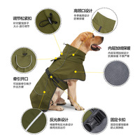 Chaqueta de Invierno para Perros Medianos y Grandes, Forrada de Felpa, Impermeable, Acolchada, para Doberman, Pastor Alemán, Ropa para Mascotas